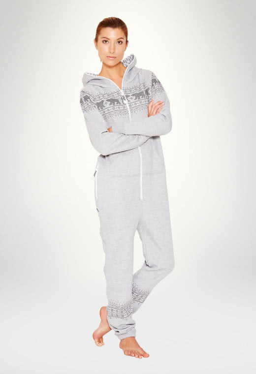 Jumpsuit Original Norwegian Bear Grey - Woman