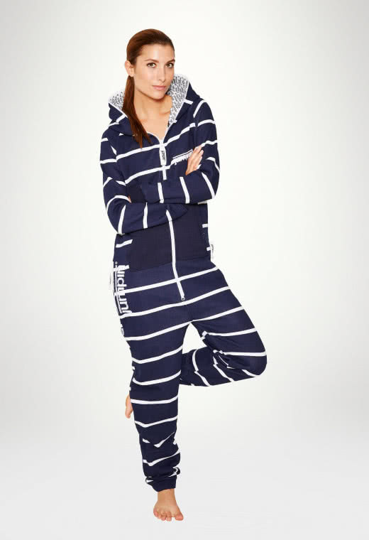 Jumpsuit Original Stripe Navy - Dam haalareita 